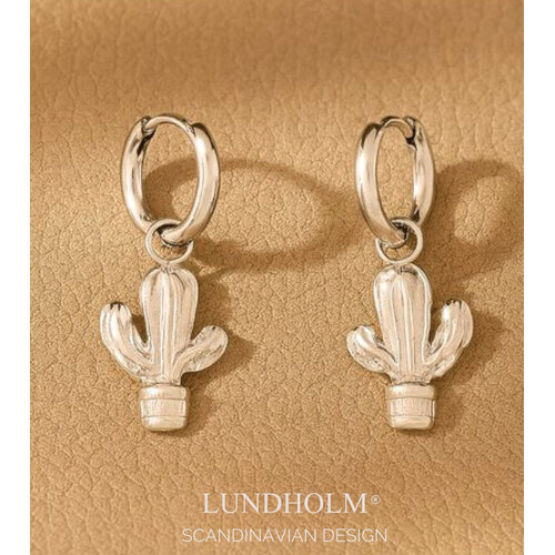 Lundholm Lundholm Oorknopjes Dames - Premium Stainless Steel - Gold Plated Oorbellen - Oasis Serie - Scandinavisch Design