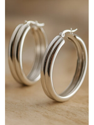 Lundholm Lundholm Oorknopjes Dames - Premium Stainless Steel - Gold Plated Oorbellen - Linnea Serie - Scandinavisch Design