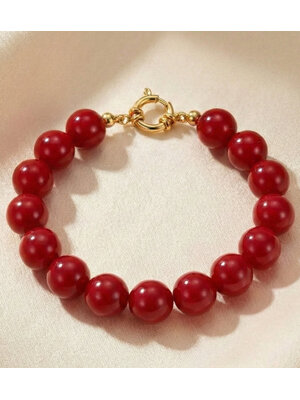 Lundholm Lundholm Luxe Premium Stainless Steel Gold Plated Armband Dames - Vrouwen Cadeautjes Tip - Helsinki Serie - Scandinavisch Design