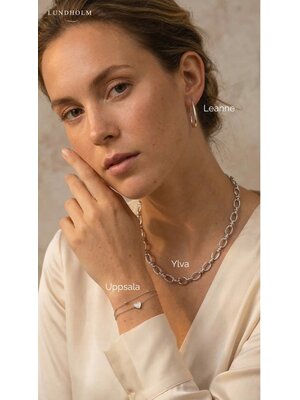 Lundholm Lundholm Ylva Ketting Dames – Premium Stainless Steel – Ylva Serie – Scandinavisch Design
