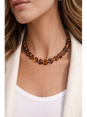 Lundholm Lundholm Ketting Dames Goudkleurig – Premium Stainless Steel – Linne Serie – Lange Ketting - Scandinavisch Design