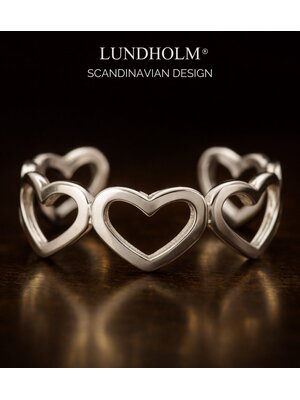 Lundholm Lundholm Saksun Ring Dames – Premium Stainless Steel – Saksun Serie – Scandinavisch Design