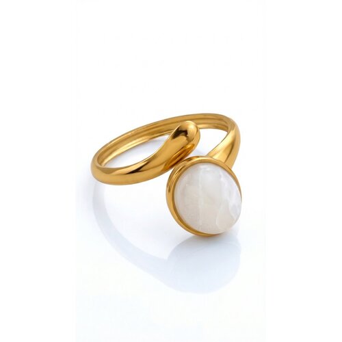 Lundholm Lundholm Ring Dames Goudkleurig - ringen dames - Jolijn Serie - Scandinavisch Design
