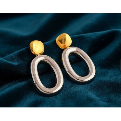 Lundholm Lundholm Oorbellen Dames - Premium Stainless Steel - Gold Plated Oorbellen Statement Oorstekers - Vana Serie - Scandinavisch Design