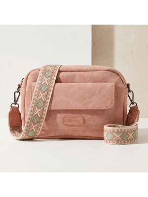 Lundholm Sandviken schoudertas / crossbody tas dames roze