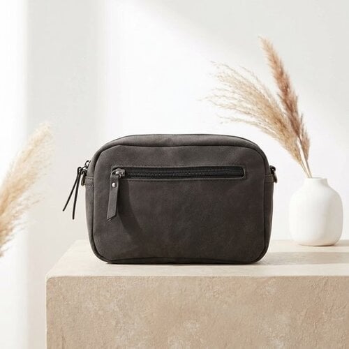Lundholm Lundholm tassen dames schoudertas dames crossbody tas zwart festival tasje zwart - telefoontasje dames - cadeau voor haar - vrouwen cadeautjes tip Moederdag Cadeautjes - tassenriem dames bag strap | Scandinavisch design - Sandviken serie
