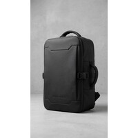 Lundholm Rugzak Underseater 40x30x20 - Rugtas Travel Laptoptas 15.6 inch met TSA slot - Reizen Handbagage Koffer als Rugtas - Maximale Inhoud - Cabin Approved - Scandinavisch Design Zwart