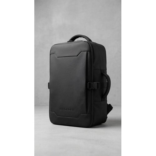 Lundholm Lundholm Rugzak Underseater 40x30x20 - Rugtas Travel Laptoptas 15.6 inch met TSA slot - Reizen Handbagage Koffer als Rugtas - Maximale Inhoud - Cabin Approved - Scandinavisch Design Zwart