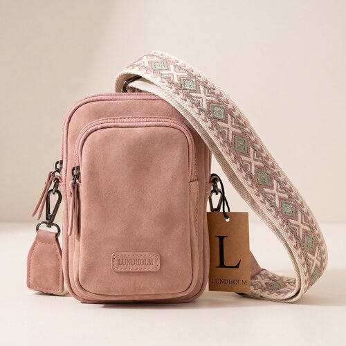 Lundholm Lundholm telefoontasje dames crossbody roze - schoudertasje dames crossbody - tas dames schoudertas kunstleer cadeau voor vriendin | Scandinavisch design - Strömsund serie Lundholm Lundholm telefoontasje dames crossbody roze - schoudertasje dames crossbody - tas dames schoudertas kunstleer cadeau voor vriendin | Scandinavisch design - Strömsund serie