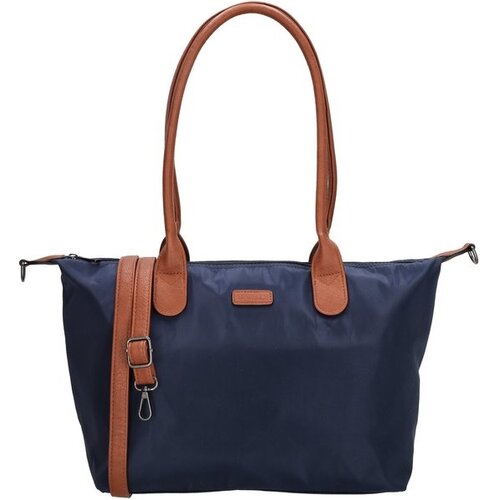 Lundholm Lundholm Shopper Dames Handtas dames Tote Bag Donkerblauw - Shopper dames met rits - vrouwen cadeautjes - | Scandinavisch Design - Danviken Serie - Blauw