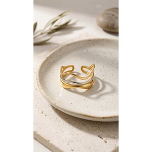 Lundholm Lorijn – Verstelbare Golf Ring Dames – Tweekleurig Lundholm Lorijn – Verstelbare Golf Ring Dames – Tweekleurig