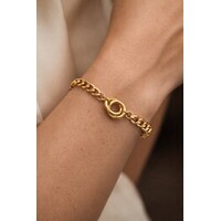 Tilda – Chain Bracelet with Linked Rings – Gold-Tone