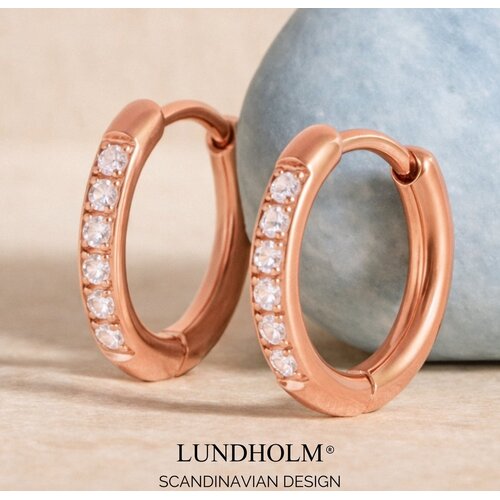 Lundholm Lundholm Delia oorbellen dames goudkleurig – premium stainless steel 2.5 micron PVD gold plated hypoallergeen – Delia serie – Scandinavisch design – sieraden cadeau voor haar