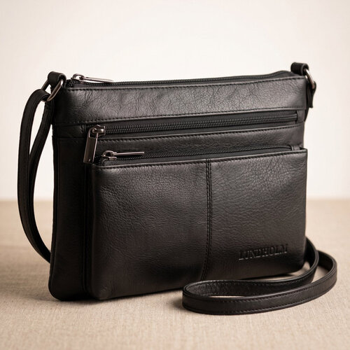 Lundholm Lundholm leren schoudertas dames groot bruin - schoudertassen dames leer tas dames schoudertas | Lundholm Kopenhagen serie