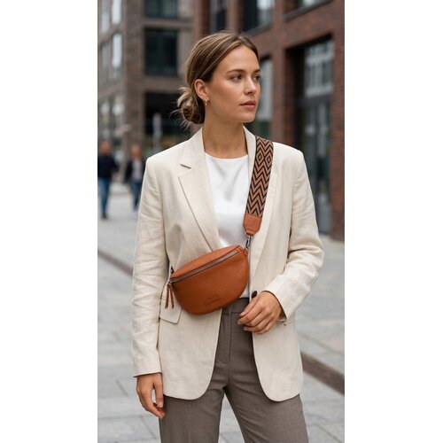 Lundholm Lundholm heuptasje dames festival goud - bag strap tassenriem met schouderband voor tas - cadeau voor vriendin | Scandinavisch design - Alta serie - crossbody tas dames Goud