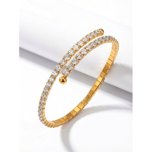 Lundholm Lundholm Yael Armband Dames Goudkleurig met Zirkonia Steentjes – Bangle Tennis Armband – Premium Stainless Steel Gold Plated – Cadeau voor Vrouw – Bedankt Afscheid Cadeautjes Vrouw – Scandinavisch Design Lundholm Lundholm Yael Armband Dames Goudkleurig met Zirkonia Steentjes – Bangle Tennis Armband – Premium Stainless Steel Gold Plated – Cadeau voor Vrouw – Bedankt Afscheid Cadeautjes Vrouw – Scandinavisch Design