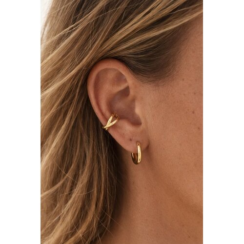 Lundholm Lundholm Liz Earcuff Dames Goudkleurig – Premium Stainless Steel Gold Plated – Oorklem Dames Oorclip zonder Gaatje – Liz Serie – Scandinavisch Design Lundholm Lundholm Liz Earcuff Dames Goudkleurig – Premium Stainless Steel Gold Plated – Oorklem Dames Oorclip zonder Gaatje – Liz Serie – Scandinavisch Design