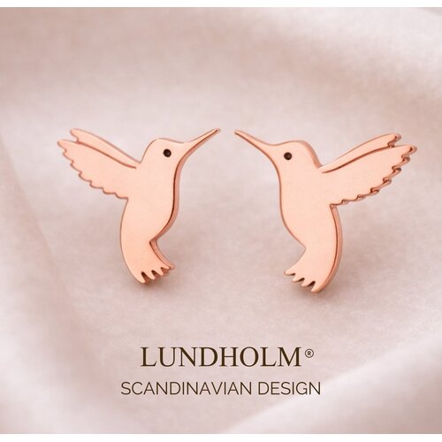 Lundholm Lundholm Vivian Kleine Oorknopjes Dames Kolibrie – Premium Stainless Steel – Goudkleurig / Zilverkleurig / Rosé Goud – Elegante Vogel Oorbellen (0.8 x 0.7 cm) – Subtiel & Betekenisvol – Vivian Serie – Vrouwen Cadeautjes Lundholm Lundholm Vivian Kleine Oorknopjes Dames Kolibrie – Premium Stainless Steel – Goudkleurig / Zilverkleurig / Rosé Goud – Elegante Vogel Oorbellen (0.8 x 0.7 cm) – Subtiel & Betekenisvol – Vivian Serie – Vrouwen Cadeautjes