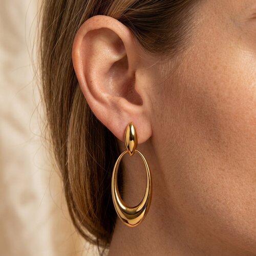 Lundholm Lundholm Kaia Statement Oorbellen Dames Goudkleurig / Zilverkleurig – Premium Stainless Steel – Grote Oorbellen – Lange Ovale Oorhangers – 6,5 cm – Waterproof & Hypoallergeen – Scandinavisch Design Lundholm Lundholm Kaia Statement Oorbellen Dames Goudkleurig / Zilverkleurig – Premium Stainless Steel – Grote Oorbellen – Lange Ovale Oorhangers – 6,5 cm – Waterproof & Hypoallergeen – Scandinavisch Design