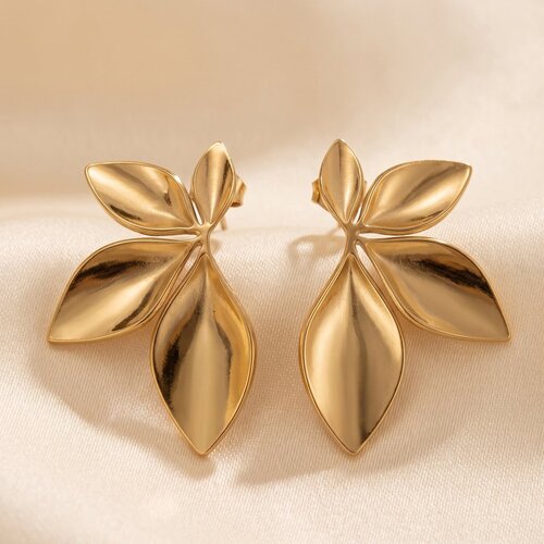 Lundholm Lundholm Amy Oorbellen Dames Goudkleurig / Zilverkleurig – Bruids Oorbellen Sieraden Bruiloft – Premium Stainless Steel Jewellery – Statement Oorstekers Bloem – Amy Serie – Elegant Cadeau voor Haar Lundholm Lundholm Amy Oorbellen Dames Goudkleurig / Zilverkleurig – Bruids Oorbellen Sieraden Bruiloft – Premium Stainless Steel Jewellery – Statement Oorstekers Bloem – Amy Serie – Elegant Cadeau voor Haar