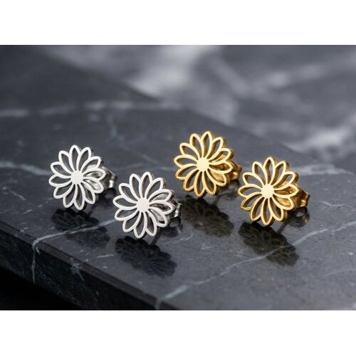 Lundholm Lundholm Aya Oorknopjes Dames Bloem Goudkleurig / Zilverkleurig – Premium Stainless Steel Jewellery – Elegante Bloem Oorbellen 1.2 cm – Aya Serie – Cadeau Vrouw Lundholm Lundholm Aya Oorknopjes Dames Bloem Goudkleurig / Zilverkleurig – Premium Stainless Steel Jewellery – Elegante Bloem Oorbellen 1.2 cm – Aya Serie – Cadeau Vrouw
