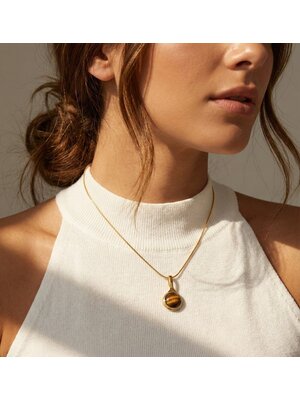 Lundholm Cecile – Fijne Ketting met Natuursteen – Goudkleurig Lundholm Cecile – Fijne Ketting met Natuursteen – Goudkleurig