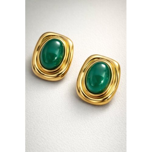 Lundholm Lundholm Cleo Oorbellen Dames Goudkleurig – Vintage Oorstekers met Tijgeroog, Groene Natuursteen of Imitatie Parel – Premium Stainless Steel PVD Gold Plated – Statement Oorknopjes – Cleo Serie – Scandinavisch Design Lundholm Lundholm Cleo Oorbellen Dames Goudkleurig – Vintage Oorstekers met Tijgeroog, Groene Natuursteen of Imitatie Parel – Premium Stainless Steel PVD Gold Plated – Statement Oorknopjes – Cleo Serie – Scandinavisch Design