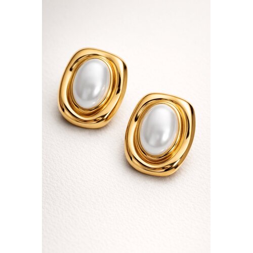 Lundholm Lundholm Cleo Oorbellen Dames Goudkleurig – Vintage Oorstekers met Tijgeroog, Groene Natuursteen of Imitatie Parel – Premium Stainless Steel PVD Gold Plated – Statement Oorknopjes – Cleo Serie – Scandinavisch Design Lundholm Lundholm Cleo Oorbellen Dames Goudkleurig – Vintage Oorstekers met Tijgeroog, Groene Natuursteen of Imitatie Parel – Premium Stainless Steel PVD Gold Plated – Statement Oorknopjes – Cleo Serie – Scandinavisch Design