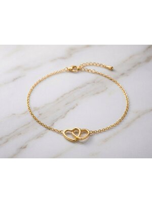 Lundholm Alice – Armband met Verstrengelde Hartjes Dames – Zilverkleurig Lundholm Alice – Armband met Verstrengelde Hartjes Dames – Zilverkleurig