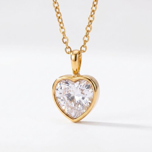 Lundholm Lundholm Emma Ketting Dames Goudkleurig met Zirkonia Hartje Hanger – Premium Stainless Steel Gold Plated – Hypoallergeen & Waterproof – Verfijnde Hartjes Ketting – Emma Serie – Vrouwen Cadeautjes Lundholm Lundholm Emma Ketting Dames Goudkleurig met Zirkonia Hartje Hanger – Premium Stainless Steel Gold Plated – Hypoallergeen & Waterproof – Verfijnde Hartjes Ketting – Emma Serie – Vrouwen Cadeautjes