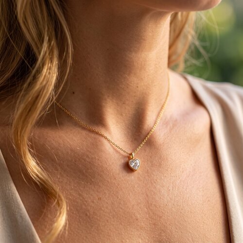Lundholm Lundholm Emma Ketting Dames Goudkleurig met Zirkonia Hartje Hanger – Premium Stainless Steel Gold Plated – Hypoallergeen & Waterproof – Verfijnde Hartjes Ketting – Emma Serie – Vrouwen Cadeautjes Lundholm Lundholm Emma Ketting Dames Goudkleurig met Zirkonia Hartje Hanger – Premium Stainless Steel Gold Plated – Hypoallergeen & Waterproof – Verfijnde Hartjes Ketting – Emma Serie – Vrouwen Cadeautjes