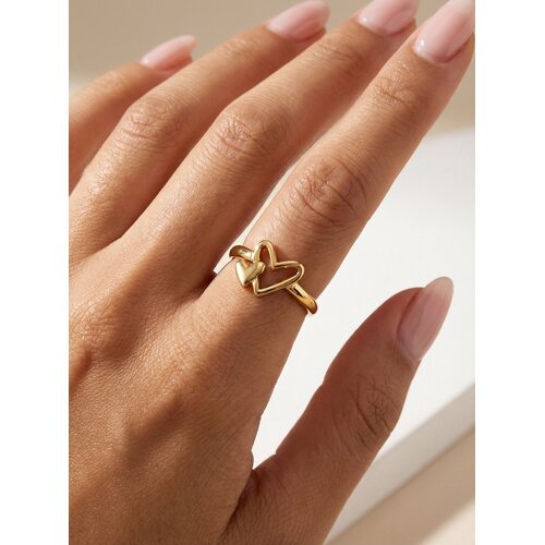 Lundholm Lundholm Ljuv Ring Dames Hartje Zilverkleurig / Goudkleurig – Premium Stainless Steel PVD Plated – Verstelbaar One Size – Ringen Dames Hartjes – Ljuv Serie – Scandinavisch Design Lundholm Lundholm Ljuv Ring Dames Hartje Zilverkleurig / Goudkleurig – Premium Stainless Steel PVD Plated – Verstelbaar One Size – Ringen Dames Hartjes – Ljuv Serie – Scandinavisch Design