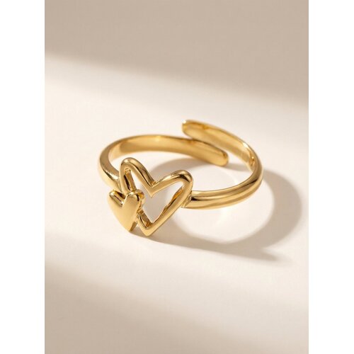 Lundholm Lundholm Ljuv Ring Dames Hartje Zilverkleurig / Goudkleurig – Premium Stainless Steel PVD Plated – Verstelbaar One Size – Ringen Dames Hartjes – Ljuv Serie – Scandinavisch Design Lundholm Lundholm Ljuv Ring Dames Hartje Zilverkleurig / Goudkleurig – Premium Stainless Steel PVD Plated – Verstelbaar One Size – Ringen Dames Hartjes – Ljuv Serie – Scandinavisch Design