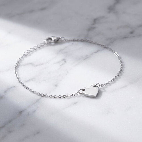 Lundholm Lundholm Marthe Armband Dames Zilverkleurig – Premium Stainless Steel Jewellery – Schakelarmband met Hartje Bedel – Marthe Serie – Scandinavisch Design Lundholm Lundholm Marthe Armband Dames Zilverkleurig – Premium Stainless Steel Jewellery – Schakelarmband met Hartje Bedel – Marthe Serie – Scandinavisch Design