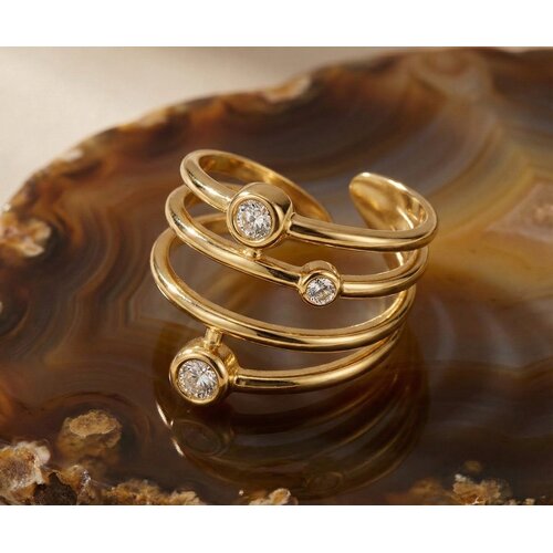 Lundholm Lundholm Alexia Ring Dames Goudkleurig / Zilverkleurig met Zirkonia Steentjes – Premium Stainless Steel – Verstelbare Ring One Size – Alexia Serie – Cadeau voor Vrouw – Scandinavisch Design Lundholm Lundholm Alexia Ring Dames Goudkleurig / Zilverkleurig met Zirkonia Steentjes – Premium Stainless Steel – Verstelbare Ring One Size – Alexia Serie – Cadeau voor Vrouw – Scandinavisch Design