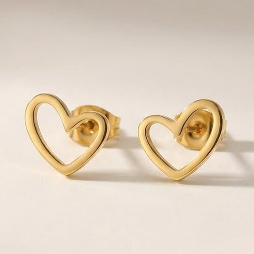 Lundholm Lundholm Alma Oorknopjes Dames Hartje Goudkleurig – Premium Stainless Steel Gold Plated – Kleine Open Hartjes Oorbellen – Alma Serie – Vrouwen Cadeautjes – Scandinavisch Design Lundholm Lundholm Alma Oorknopjes Dames Hartje Goudkleurig – Premium Stainless Steel Gold Plated – Kleine Open Hartjes Oorbellen – Alma Serie – Vrouwen Cadeautjes – Scandinavisch Design