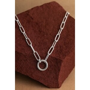 Lundholm Elva – Paperclip Schakelketting Dames – Zilverkleurig Lundholm Elva – Paperclip Schakelketting Dames – Zilverkleurig