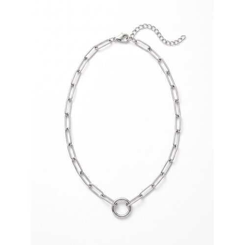 Lundholm Lundholm Elva Ketting Dames Zilverkleurig – Premium Stainless Steel Jewellery – Paperclip Schakelketting 50 + 5 cm met Rond Bedelring voor Hanger – Elegant & Tijdloos – Elva Serie – Scandinavisch Design Lundholm Lundholm Elva Ketting Dames Zilverkleurig – Premium Stainless Steel Jewellery – Paperclip Schakelketting 50 + 5 cm met Rond Bedelring voor Hanger – Elegant & Tijdloos – Elva Serie – Scandinavisch Design