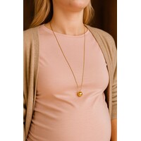 Bora – Pregnancy Necklace (Bola) – Gold-Tone