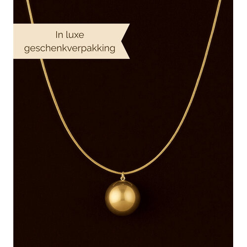 Lundholm Lundholm Bora Zwangerschapsketting Goudkleurig – Premium Stainless Steel Gold Plated – Bola Ketting met Rustgevend Geluid – 80 + 7 cm Verstelbaar – Waterproof & Hypoallergeen – Cadeau voor Zwangere Vrouw – Babyshower Lundholm Lundholm Bora Zwangerschapsketting Goudkleurig – Premium Stainless Steel Gold Plated – Bola Ketting met Rustgevend Geluid – 80 + 7 cm Verstelbaar – Waterproof & Hypoallergeen – Cadeau voor Zwangere Vrouw – Babyshower