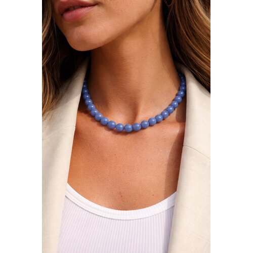 Lundholm Lundholm Tampere Kralenketting Dames – Premium Stainless Steel Gold Plated – 10 mm Kralen Ketting Blauw / Beige / Roze / Marineblauw – Tampere Serie – Vrouwen Cadeautjes – Scandinavisch Design Lundholm Lundholm Tampere Kralenketting Dames – Premium Stainless Steel Gold Plated – 10 mm Kralen Ketting Blauw / Beige / Roze / Marineblauw – Tampere Serie – Vrouwen Cadeautjes – Scandinavisch Design