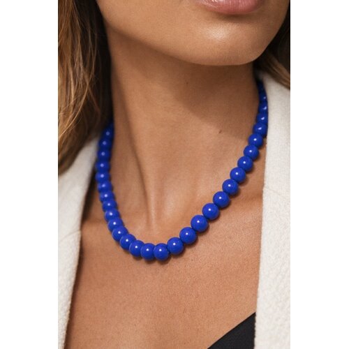 Lundholm Lundholm Tampere Kralenketting Dames – Premium Stainless Steel Gold Plated – 10 mm Kralen Ketting Blauw / Beige / Roze / Marineblauw – Tampere Serie – Vrouwen Cadeautjes – Scandinavisch Design Lundholm Lundholm Tampere Kralenketting Dames – Premium Stainless Steel Gold Plated – 10 mm Kralen Ketting Blauw / Beige / Roze / Marineblauw – Tampere Serie – Vrouwen Cadeautjes – Scandinavisch Design