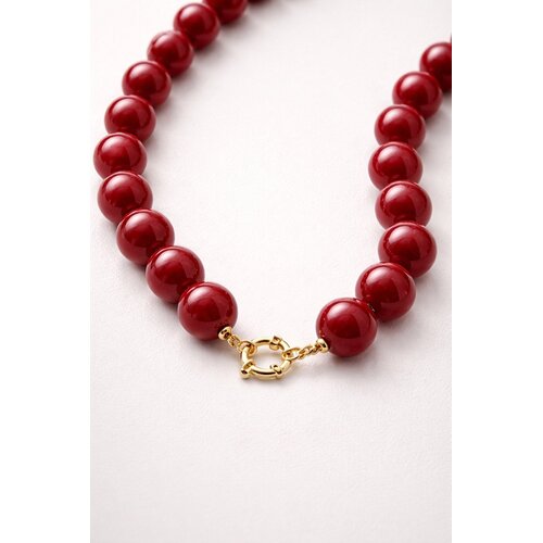 Lundholm Lundholm Helsinki Kralenketting Dames – Premium Stainless Steel Gold Plated – 15 mm Kralen Bedelketting 46 cm – Paars / Rood / Beige / Olijfgroen – Helsinki Serie – Vrouwen Cadeautjes – Scandinavisch Design Lundholm Lundholm Helsinki Kralenketting Dames – Premium Stainless Steel Gold Plated – 15 mm Kralen Bedelketting 46 cm – Paars / Rood / Beige / Olijfgroen – Helsinki Serie – Vrouwen Cadeautjes – Scandinavisch Design