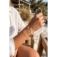 Saar – Handschmuck (Hand Chain) mit Anhängern – Goldfarben
