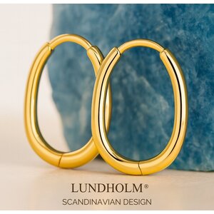 Lundholm Cristine – Große ovale Creolen – Goldfarben Lundholm Cristine – Große ovale Creolen – Goldfarben