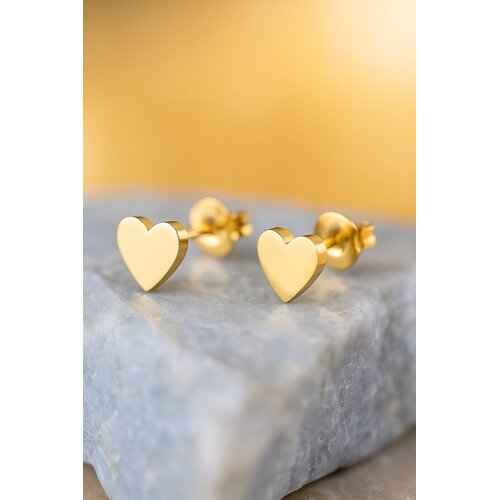 Lundholm Lundholm Lykke Oorknopjes Dames Goudkleurig – Kleine Platte Hartjes Oorbellen 5 mm – Premium Stainless Steel Gold Plated – Tweede Gaatje Oorknopjes – Lykke Serie – Vrouwen Cadeautjes Lundholm Lundholm Lykke Oorknopjes Dames Goudkleurig – Kleine Platte Hartjes Oorbellen 5 mm – Premium Stainless Steel Gold Plated – Tweede Gaatje Oorknopjes – Lykke Serie – Vrouwen Cadeautjes
