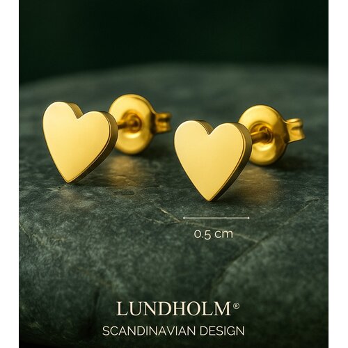Lundholm Lundholm Lykke Oorknopjes Dames Goudkleurig – Kleine Platte Hartjes Oorbellen 5 mm – Premium Stainless Steel Gold Plated – Tweede Gaatje Oorknopjes – Lykke Serie – Vrouwen Cadeautjes Lundholm Lundholm Lykke Oorknopjes Dames Goudkleurig – Kleine Platte Hartjes Oorbellen 5 mm – Premium Stainless Steel Gold Plated – Tweede Gaatje Oorknopjes – Lykke Serie – Vrouwen Cadeautjes