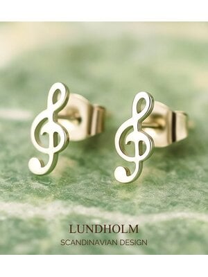 Lundholm Muzieknoot Oorknopjes Dames – Zilverkleurig Lundholm Muzieknoot Oorknopjes Dames – Zilverkleurig