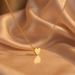 Lundholm Ketting met Massief Hartje – Goudkleurig Lundholm Ketting met Massief Hartje – Goudkleurig
