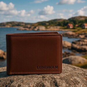 Lundholm Lundholm Portemonnee heren luxe leer RFID anti-skim - Oslo serie portefeuille heren leer - Billfold Bruin Lundholm Lundholm Portemonnee heren luxe leer RFID anti-skim - Oslo serie portefeuille heren leer - Billfold Bruin
